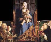 Antonello da Messina Madonna with SS Nicholas of Bari,Anastasia oil painting